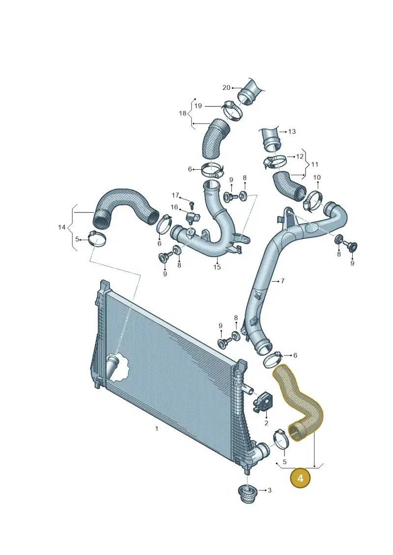 5Q0145832E — SEAT Formentor TSI CUPRA (2020-) diagram 746145780, position 4
