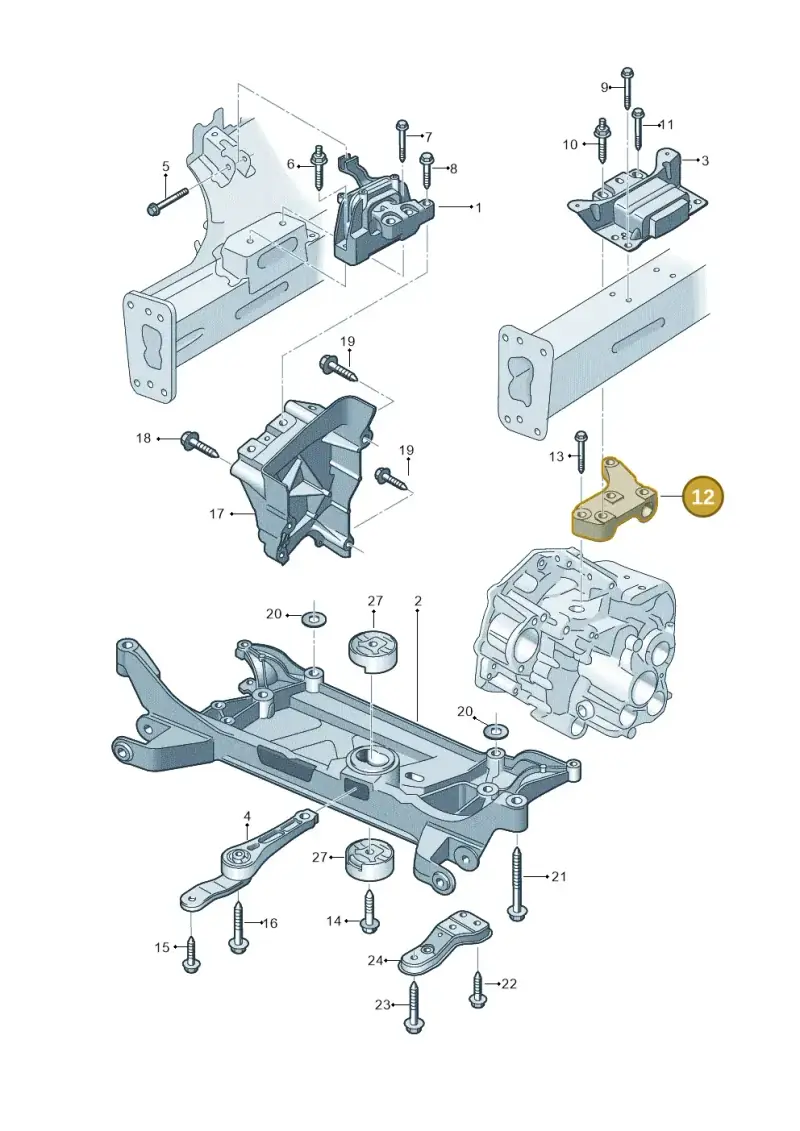 5Q0199117A — SEAT Leon ST Stylance (2016-2020) diagram 745199020, position 12