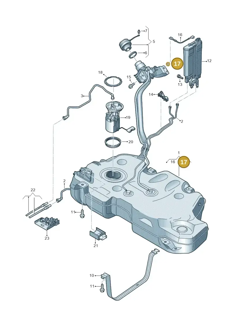 5Q0201048A — SEAT Arona FR (2017-) diagram 837201400, position 17