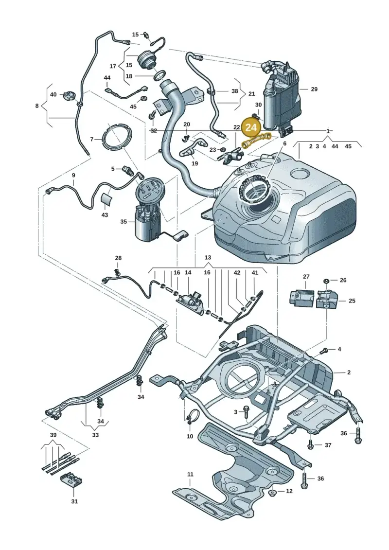 5Q0201160S — SEAT Formentor TSI CUPRA (2020-) diagram 5h0201050, position 24