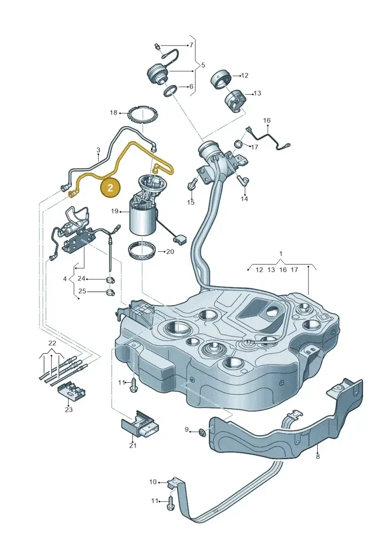 5Q0201294G — SEAT Leon ST Stylance (2016-2020) diagram 746201650, position 2
