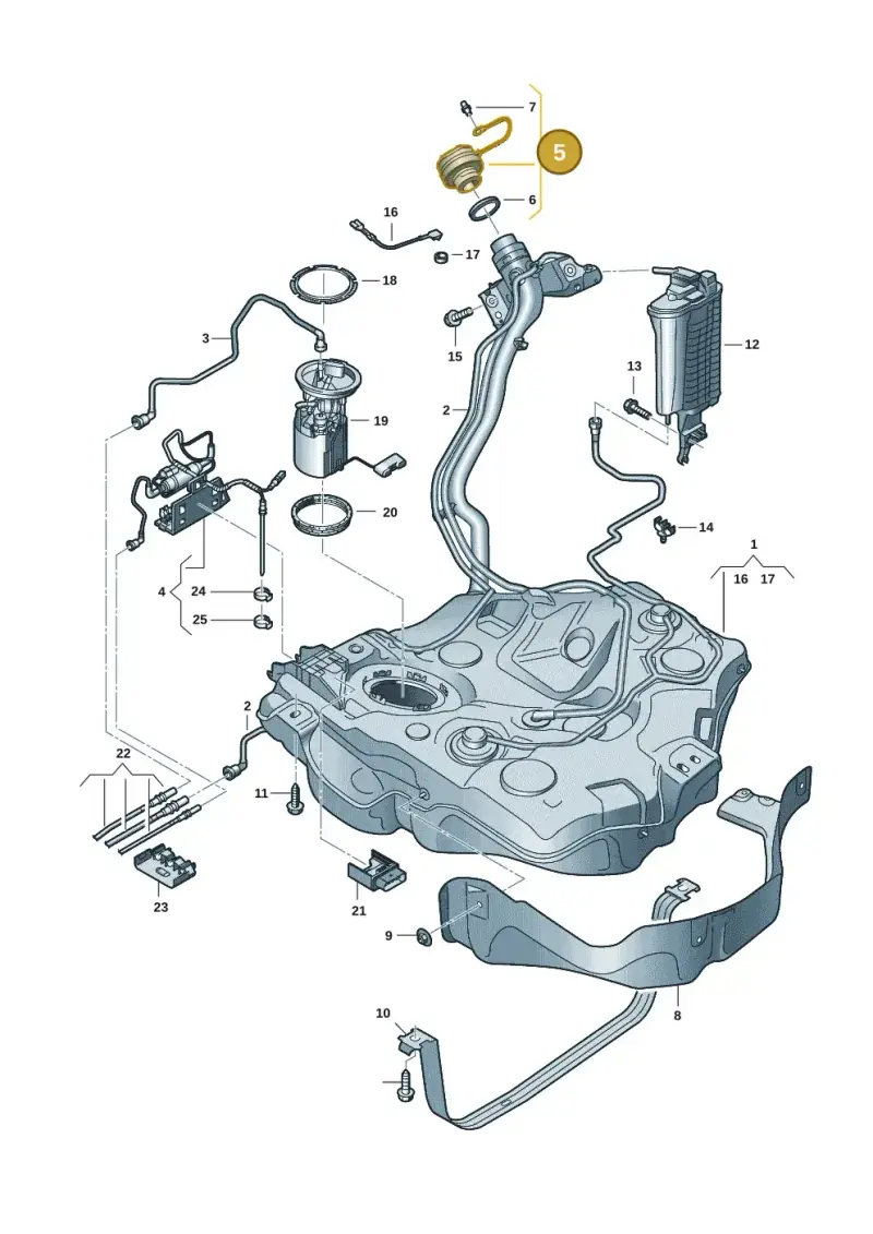 5Q0201550H — SEAT Formentor TSI CUPRA (2020-) diagram 827201037, position 5