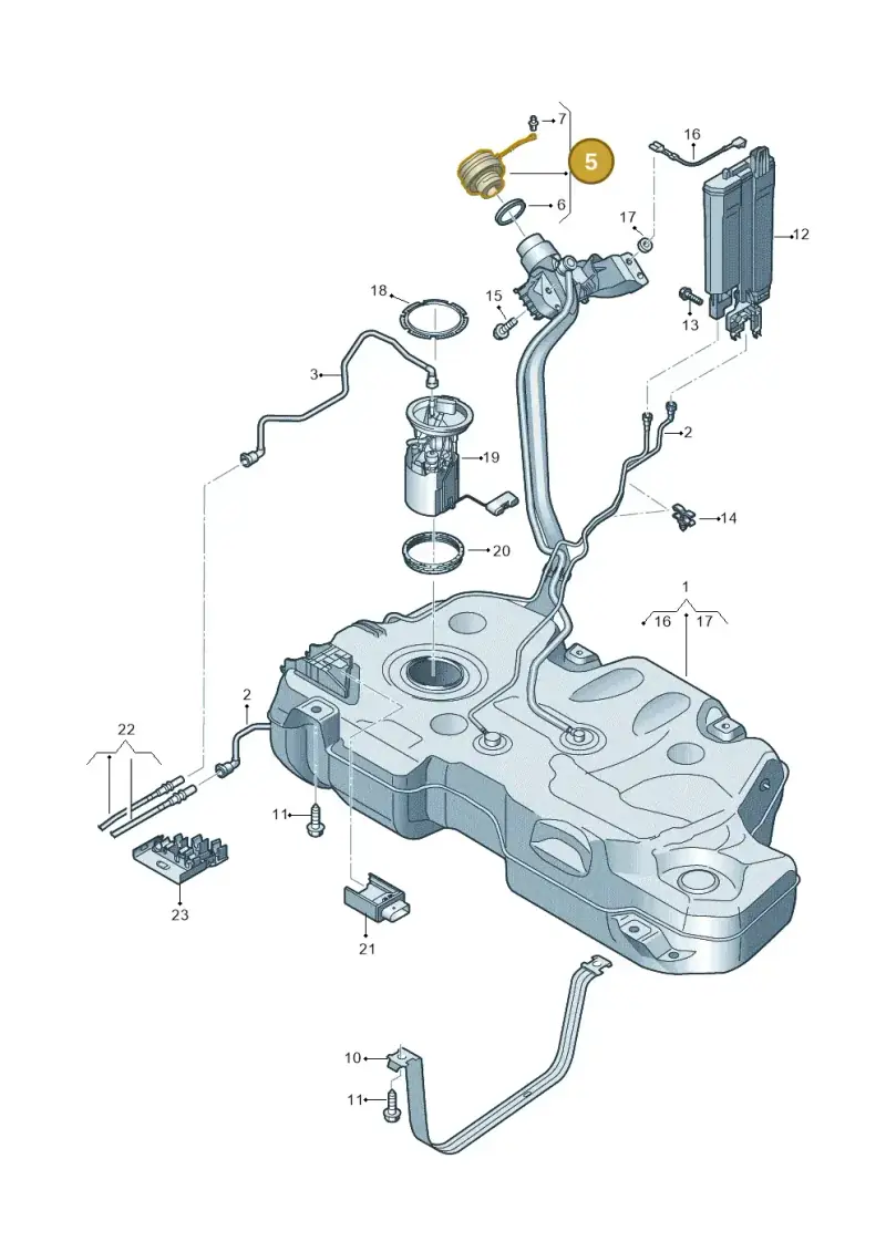5Q0201550H — SEAT Ibiza FR (2017-) diagram 837201500, position 5