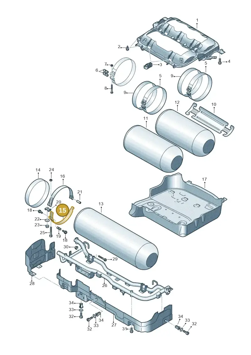 5Q0201655L — SEAT Leon ST Stylance (2016-2020) diagram 827201012, position 15