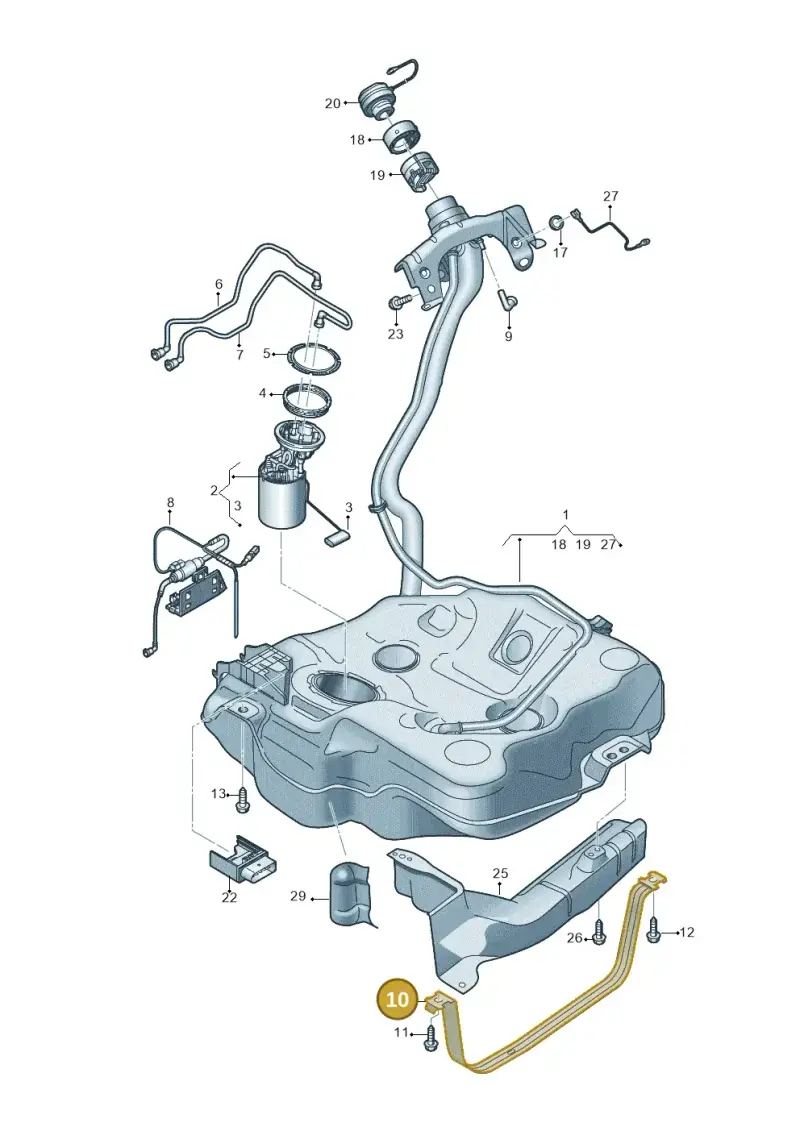 5Q0201656G — SEAT Formentor TSI CUPRA (2020-) diagram 596201050, position 10