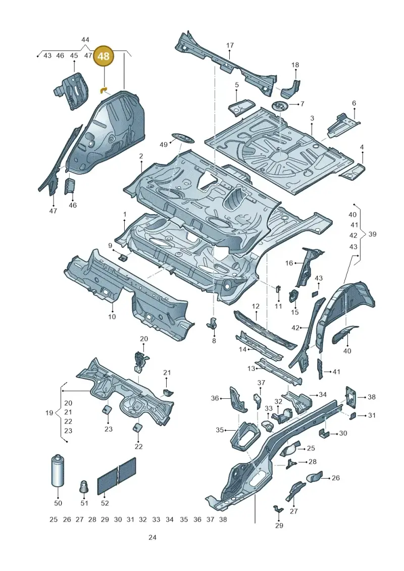 5Q0201827 — SEAT Formentor TSI CUPRA (2020-) diagram 5fn803010, position 48
