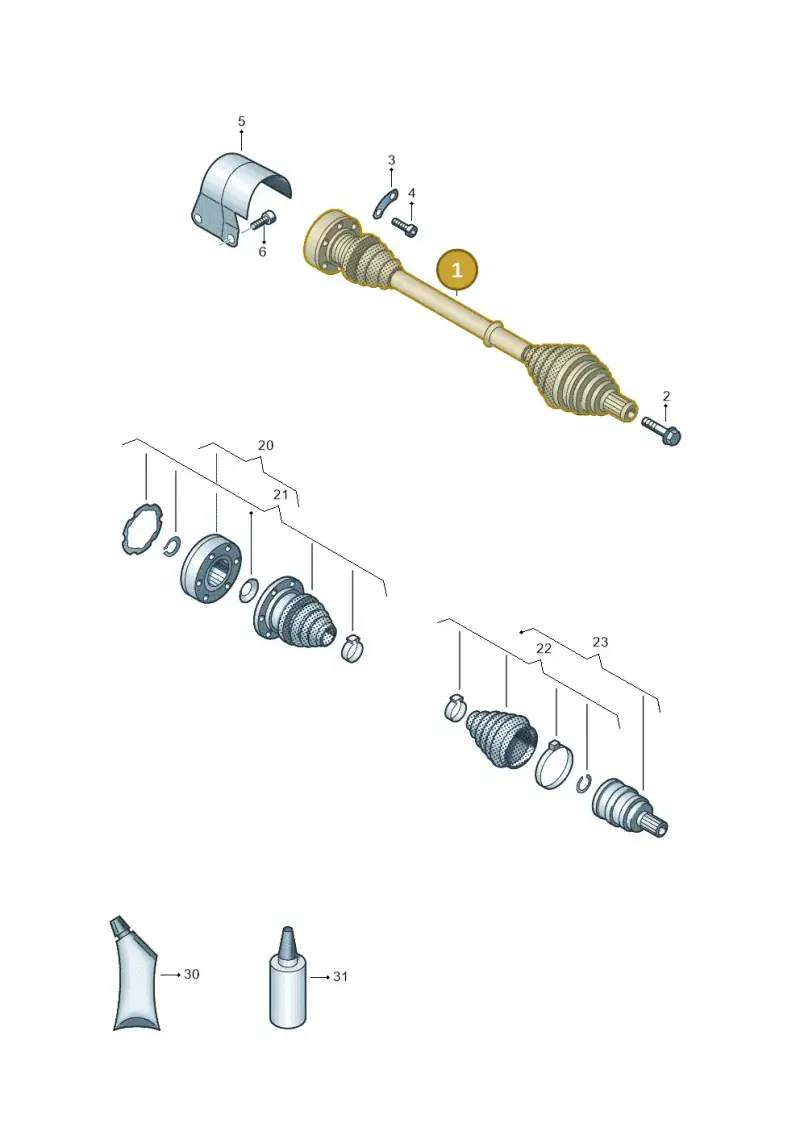 5Q0407271BR — SEAT Leon style (2019-) diagram 5h0407034, position 1