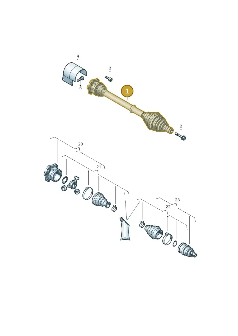 5Q0407271DB — SEAT Leon ST Stylance (2012-2016) diagram 890407200, position 1