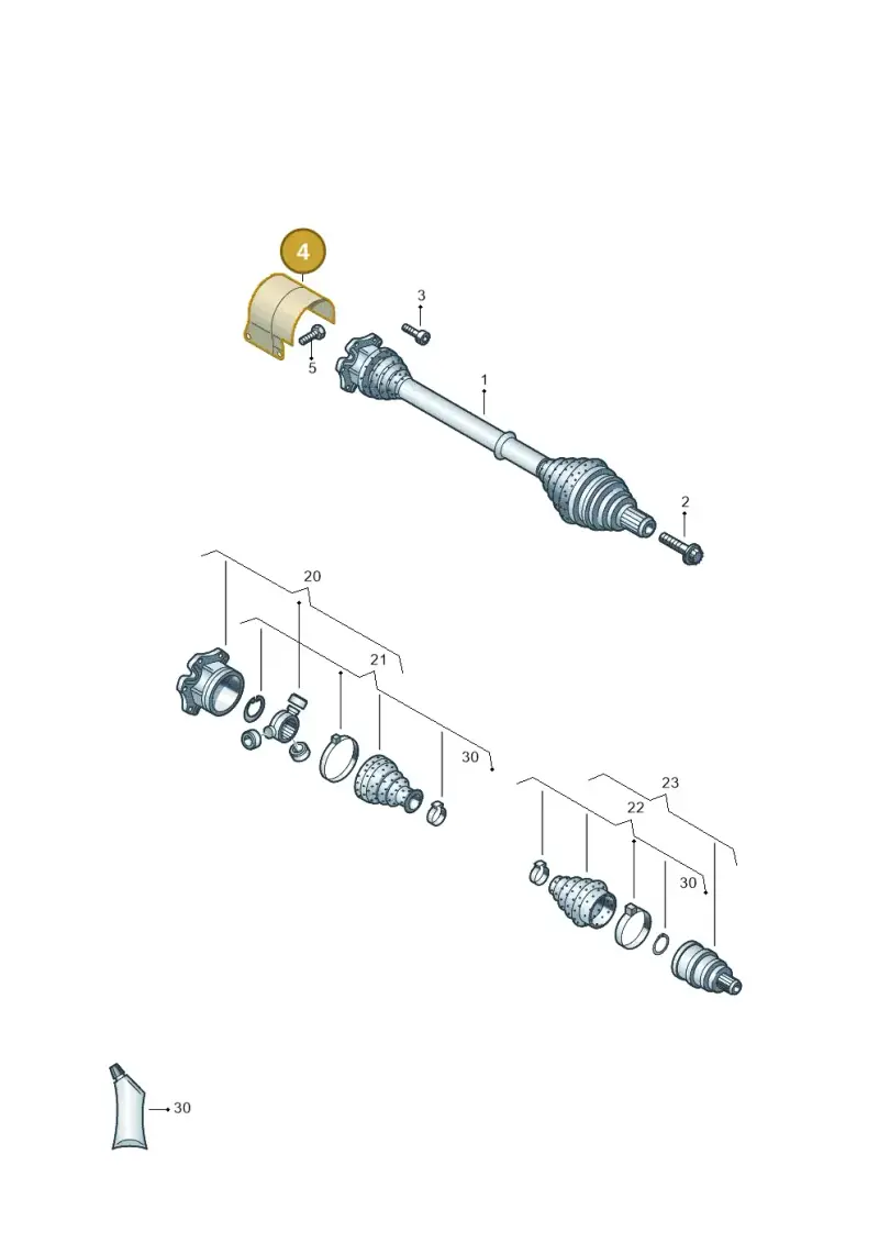 5Q0407721D — SEAT Leon style (2019-) diagram 827407200, position 4