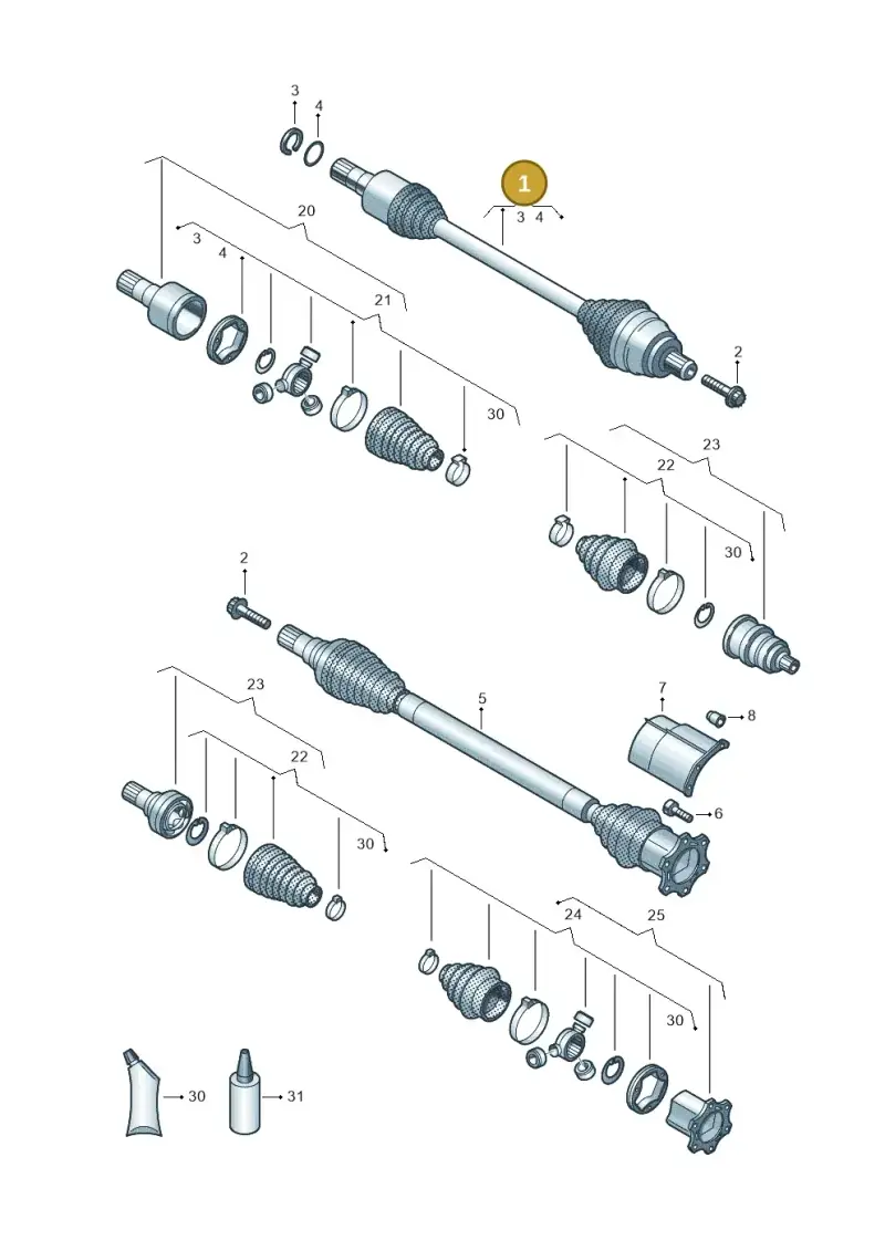 5Q0407763EX — SEAT Leon style (2019-) diagram 827407390, position 1