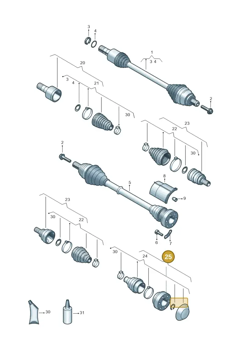5Q0498103L — SEAT Leon style (2019-) diagram 827407350, position 25