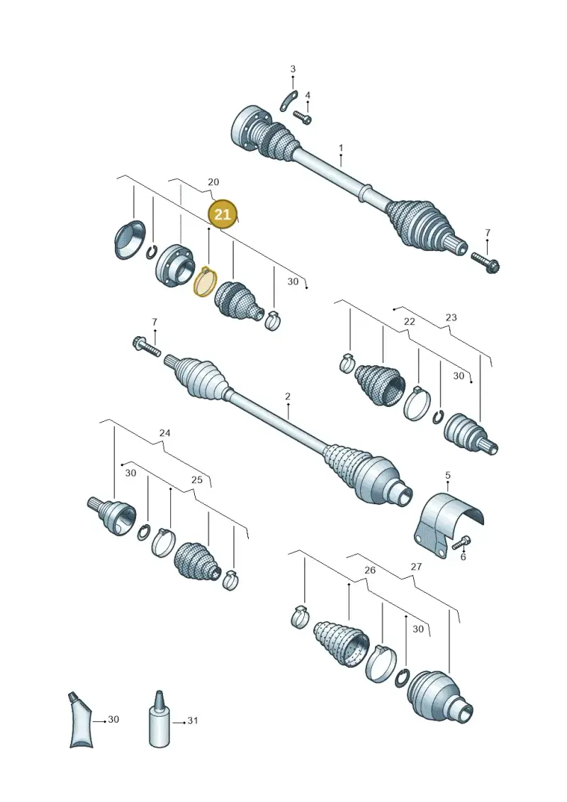 5Q0498201C — SEAT Leon style (2019-) diagram 827407340, position 21