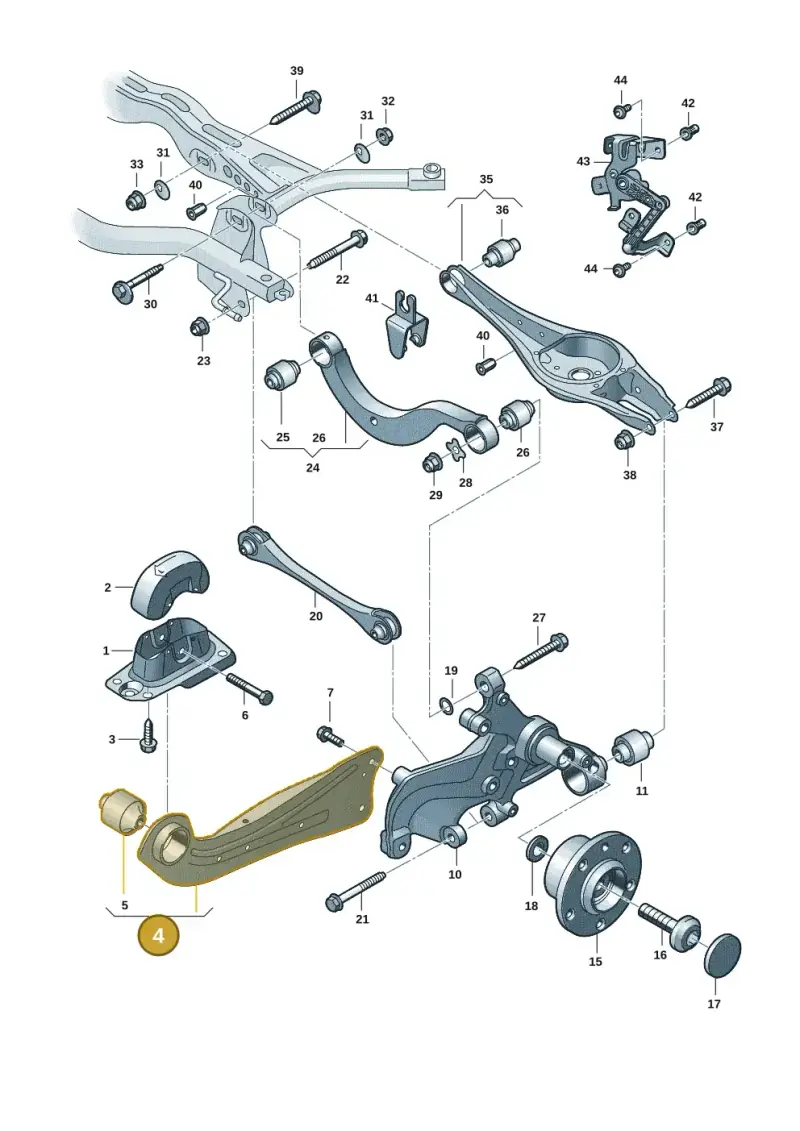 5Q0505223D — SEAT Formentor TSI CUPRA (2020-) diagram 2gk505050, position 4