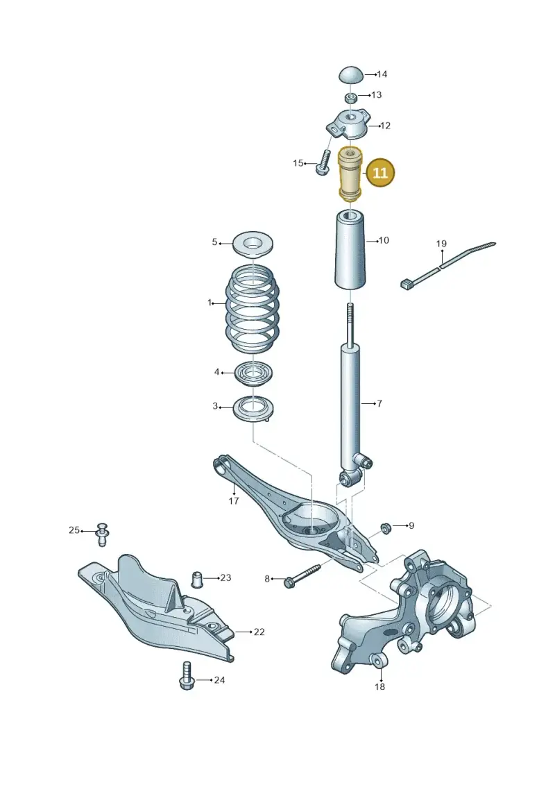 5Q0511357P — SEAT Leon ST Stylance (2012-2016) diagram 746511150, position 11