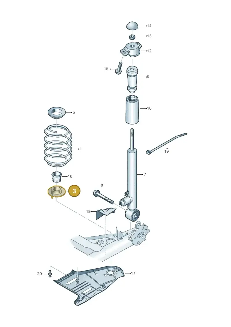 5Q0512297D — SEAT Leon style (2019-) diagram 746511000, position 3