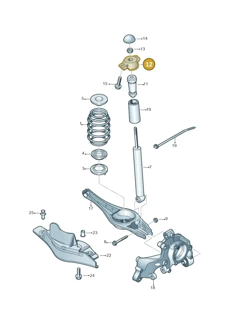 5Q0513353E — SEAT Formentor TSI CUPRA (2020-) diagram 746511050, position 12