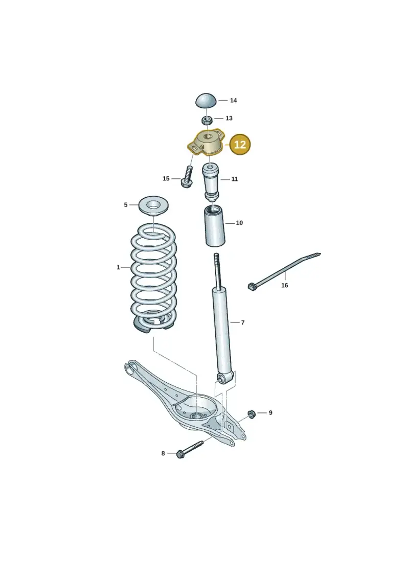 5Q0513353P — SEAT 578 platform diagram 3j0511010, position 12