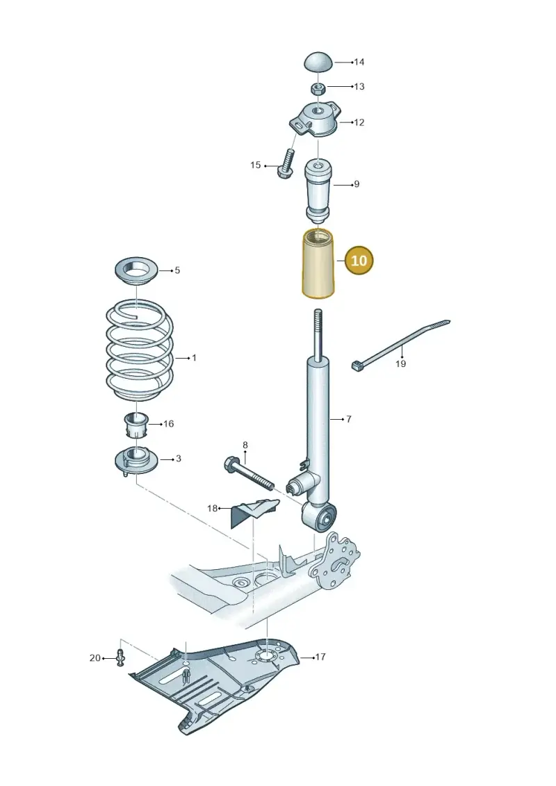 5Q0513425H — SEAT Leon style (2019-) diagram 746511000, position 10
