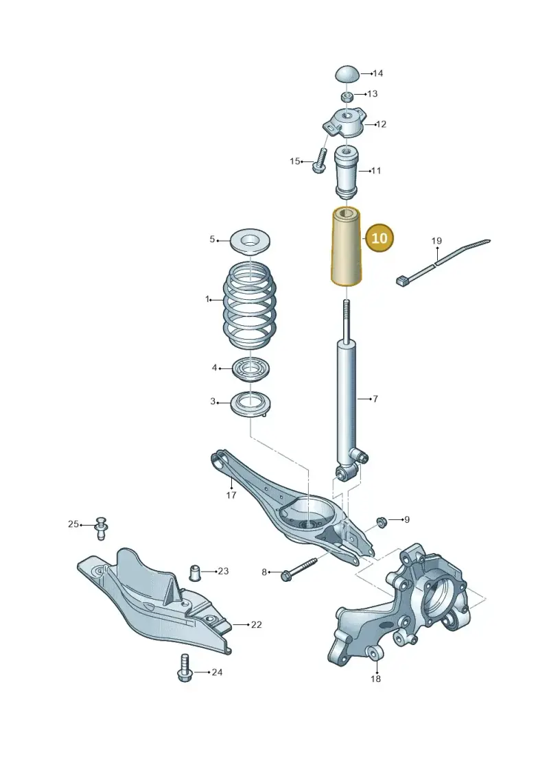 5Q0513425J — SEAT Leon style (2019-) diagram 746511150, position 10