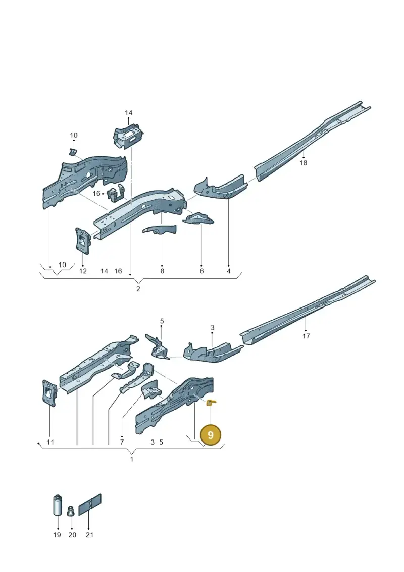 5Q0611845B — SEAT Formentor TSI CUPRA (2020-) diagram 5fn803000, position 9