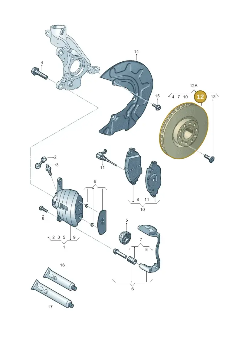 5Q0615301G — SEAT Formentor TSI CUPRA (2020-) diagram 745615500, position 12