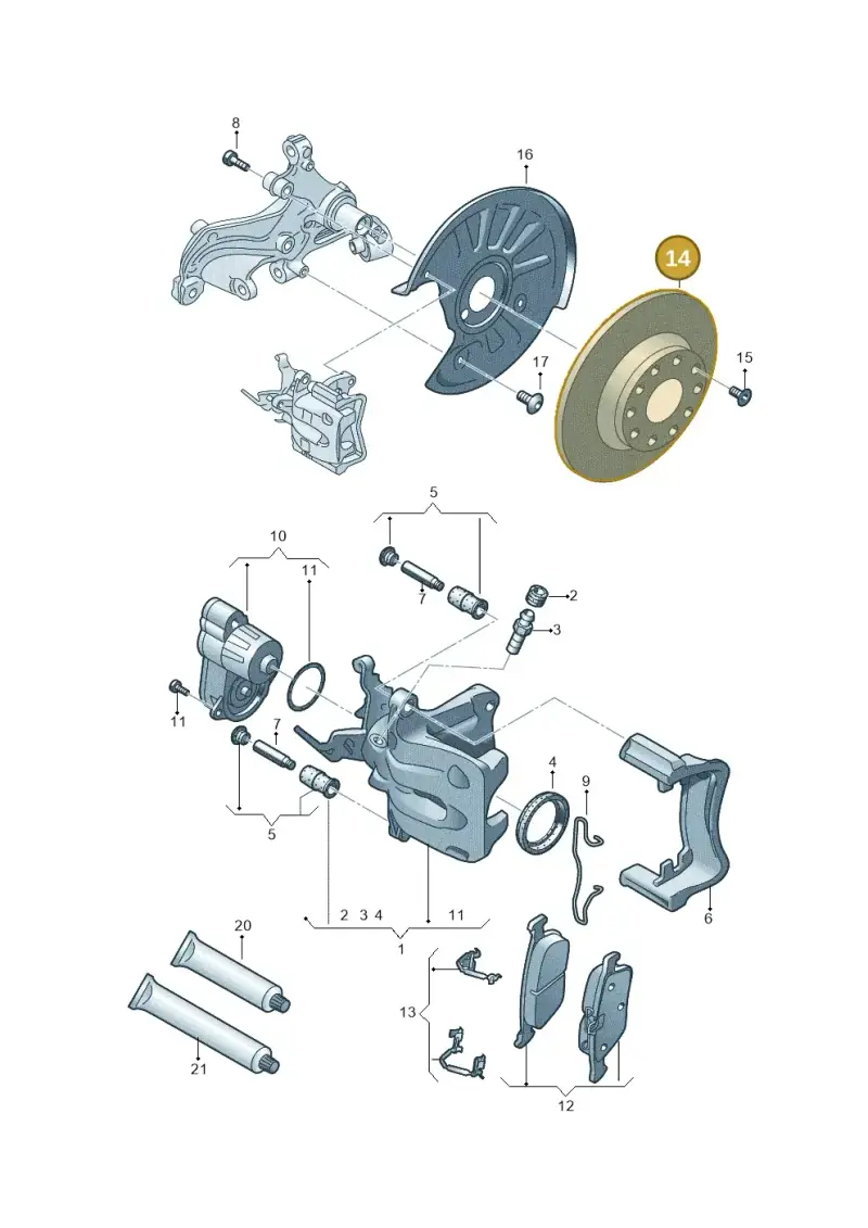5Q0615601D — SEAT Formentor TSI CUPRA (2020-) diagram 596615600, position 14