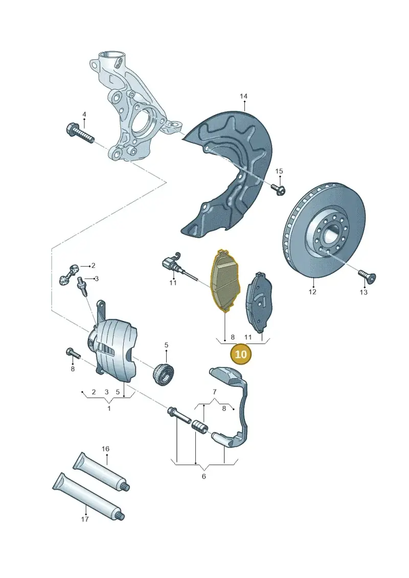 5Q0698151AH — SEAT Ateca Style (2016-) diagram 597615260, position 10