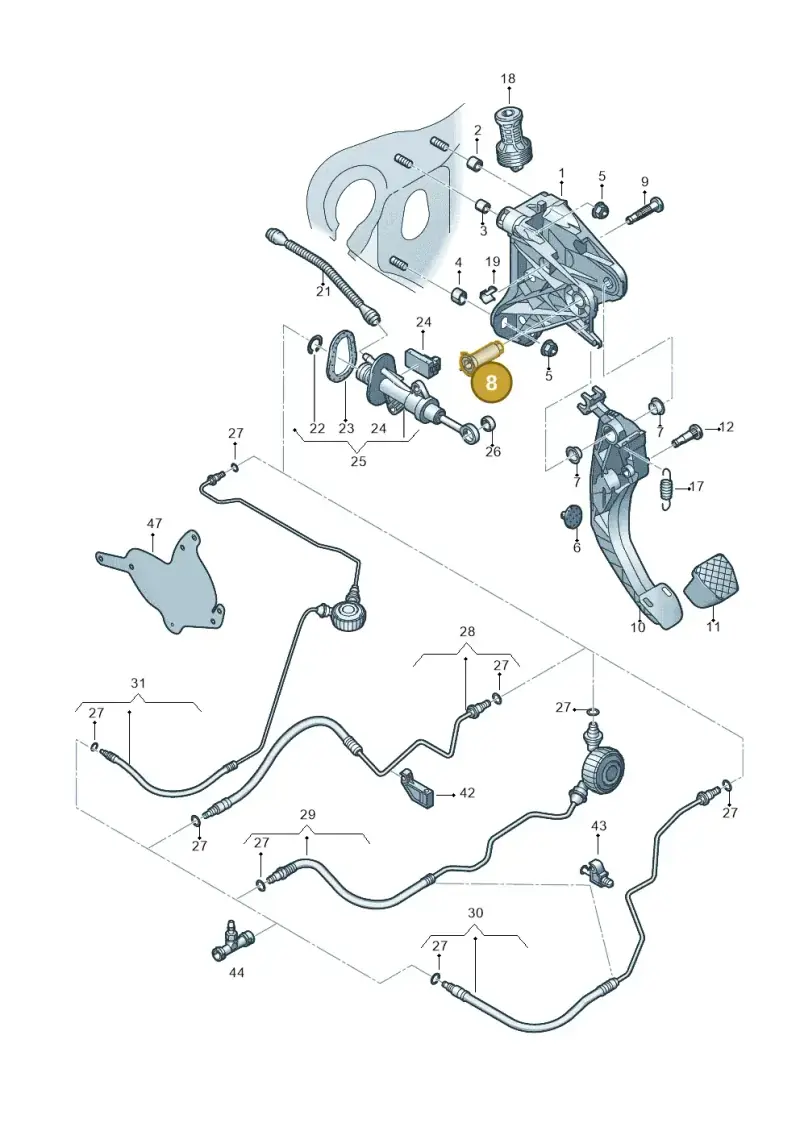 5Q0721123A — SEAT Tarraco FR (2018-2024) diagram 884721250, position 8