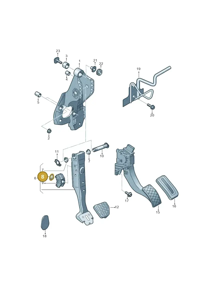 5Q0721165E — SEAT Ateca Style (2016-) diagram 745721700, position 8