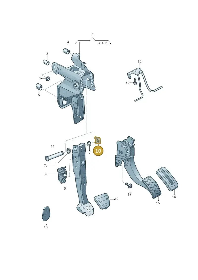 5Q0721170A — SEAT Formentor TSI CUPRA (2020-) diagram 884721600, position 10