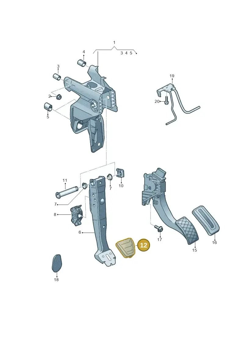 5Q0721173 — SEAT Formentor TSI CUPRA (2020-) diagram 884721600, position 12