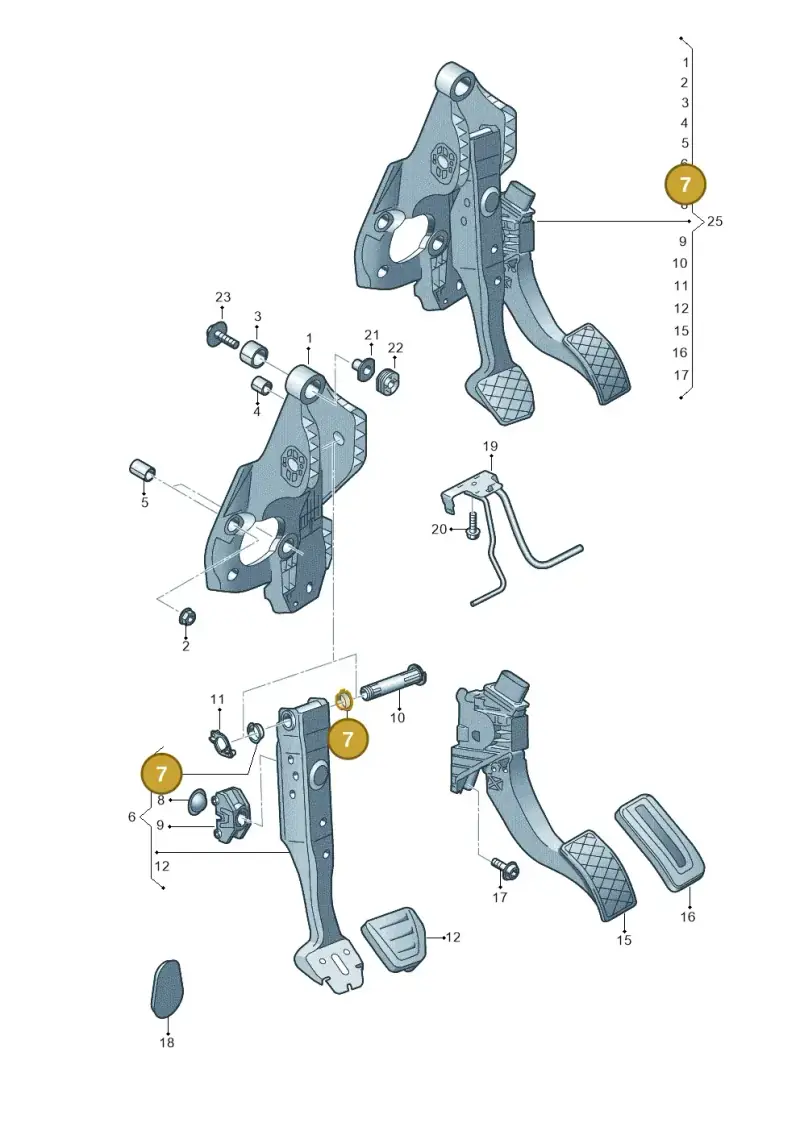 5Q0721359A — SEAT Leon style (2019-) diagram 793721710, position 7