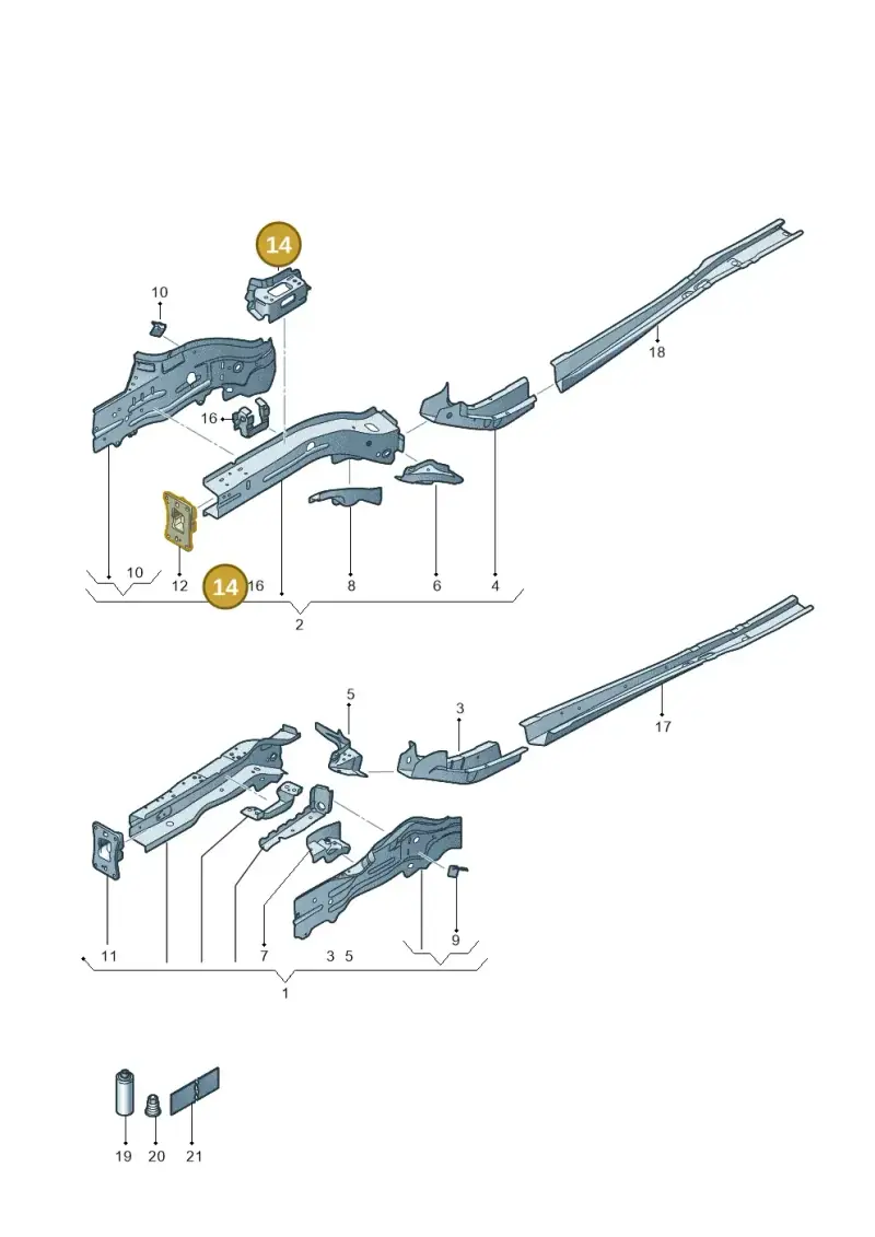 5Q0802068 — SEAT Formentor TSI CUPRA (2020-) diagram 5fn803000, position 14