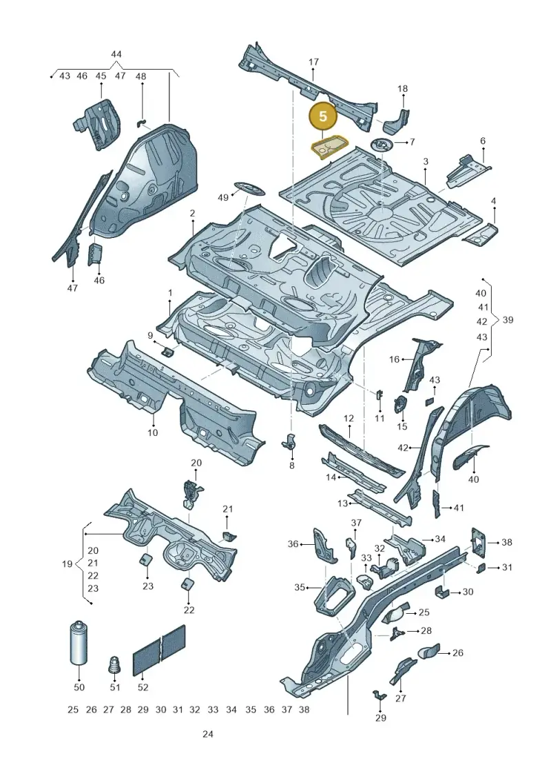 5Q0802092C — SEAT Formentor TSI CUPRA (2020-) diagram 5fn803010, position 5