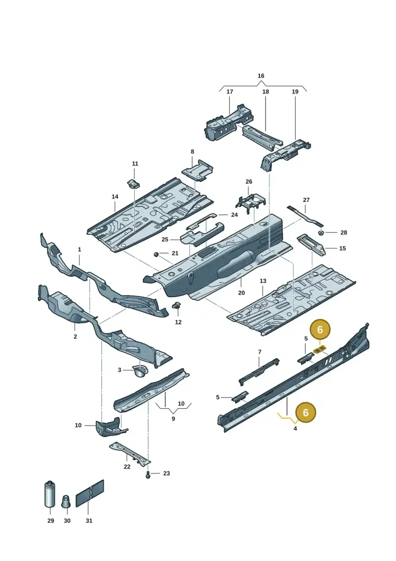 5Q0802311B — SEAT Formentor TSI CUPRA (2020-) diagram 5fn803005, position 6
