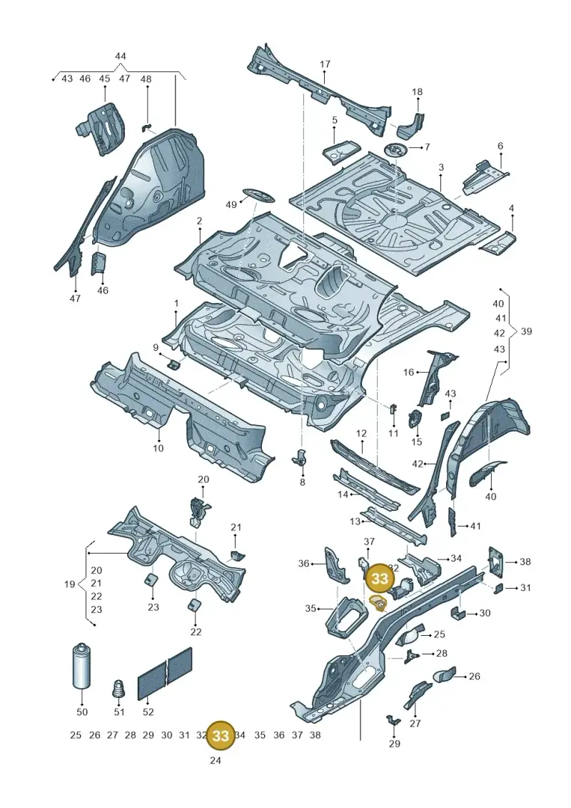 5Q0802572 — SEAT Formentor TSI CUPRA (2020-) diagram 5fn803010, position 33