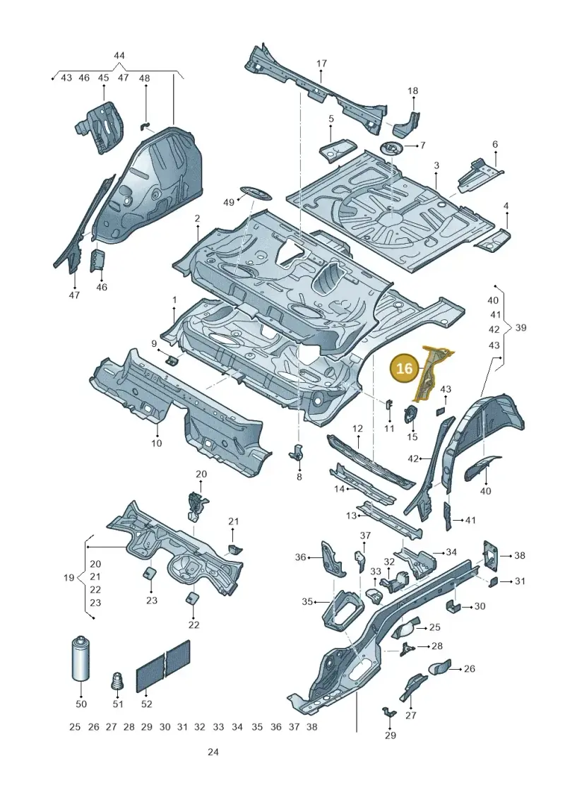 5Q0802952N — SEAT Formentor TSI CUPRA (2020-) diagram 5fn803010, position 16