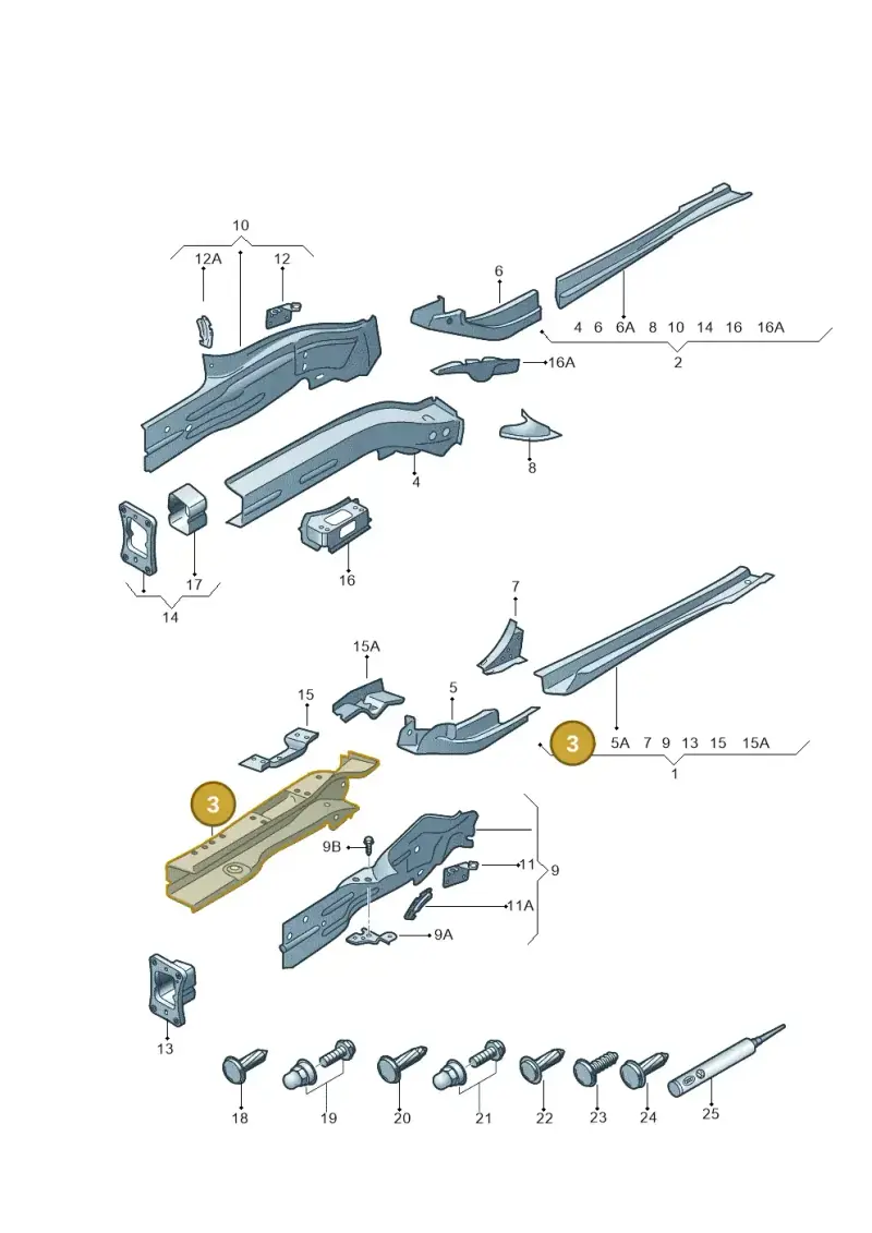 5Q0803105 — SEAT Leon ST Stylance (2016-2020) diagram 754803000, position 3