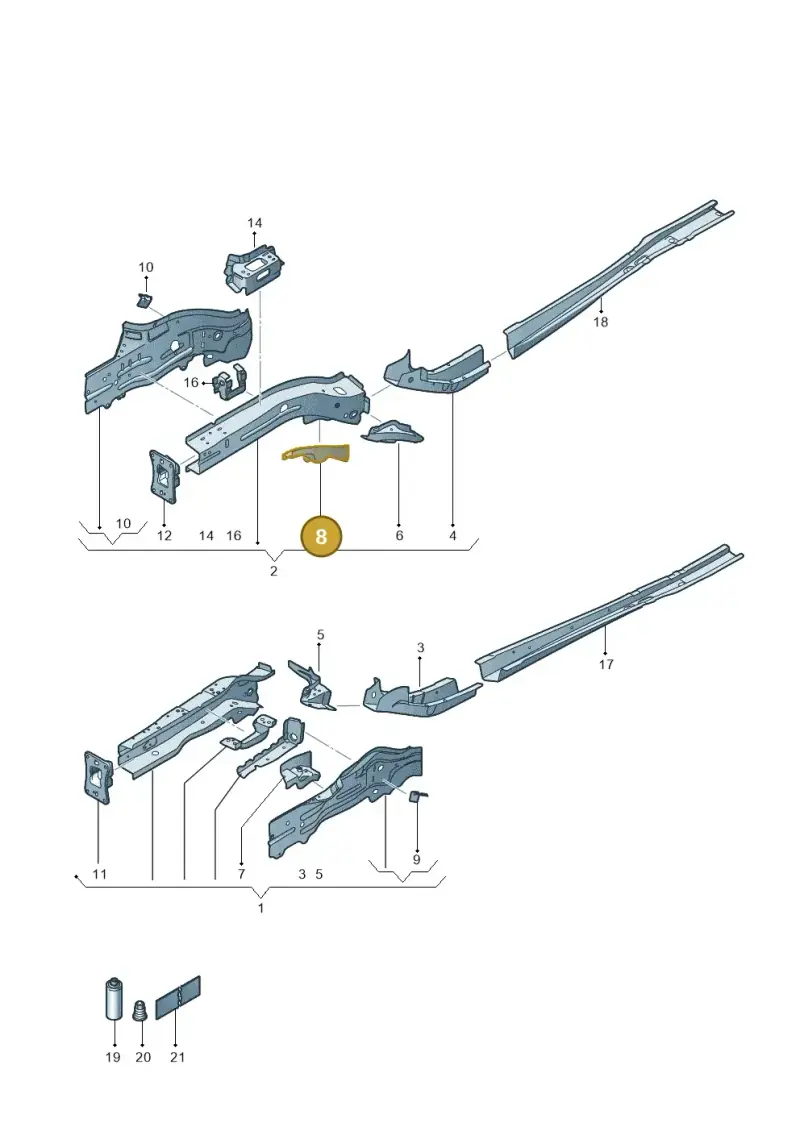 5Q0803128 — SEAT Formentor TSI CUPRA (2020-) diagram 5fn803000, position 8