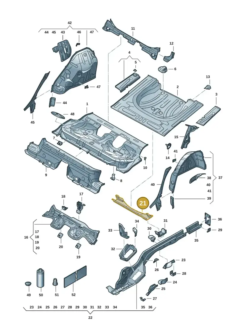 5Q0803133C — SEAT Leon style (2019-) diagram 5fn803011, position 21