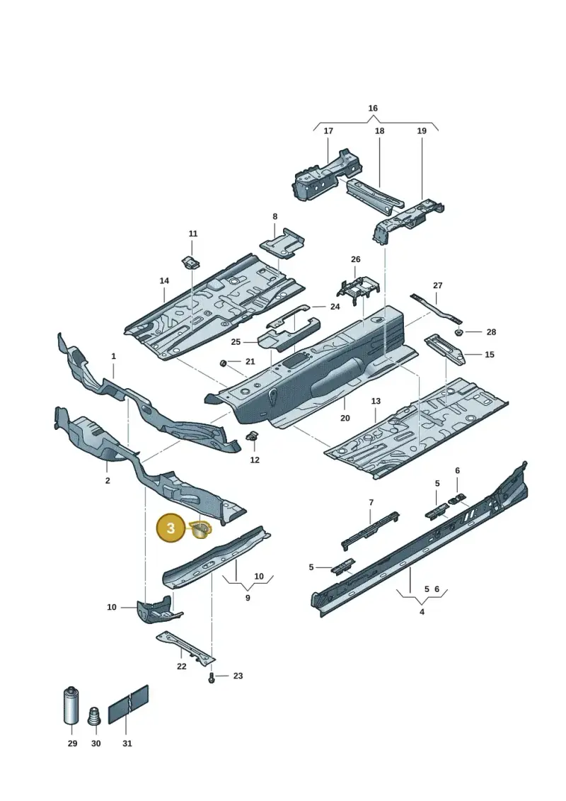5Q0803216 — SEAT Formentor TSI CUPRA (2020-) diagram 5fn803005, position 3