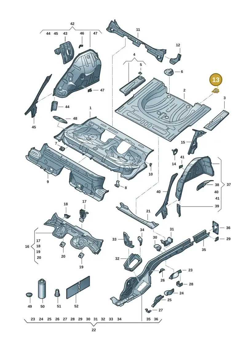 5Q0803272 — SEAT Leon style (2019-) diagram 5fn803011, position 13