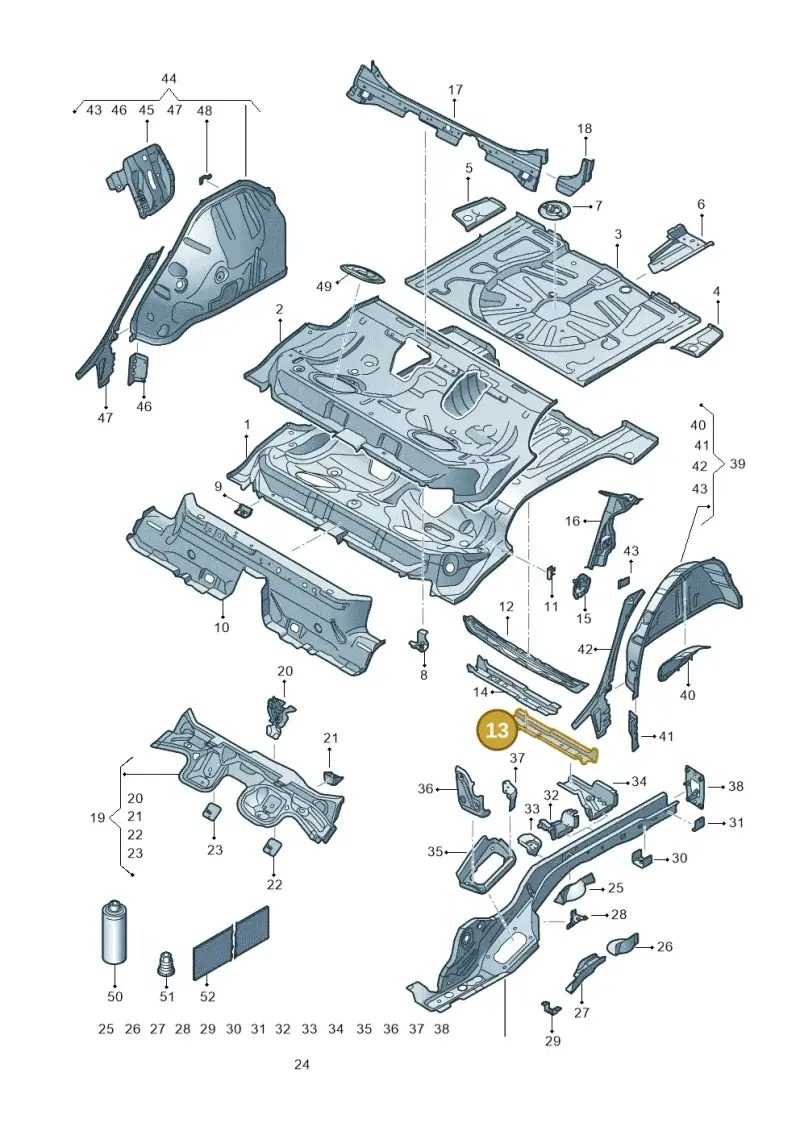 5Q0803347A — SEAT Formentor TSI CUPRA (2020-) diagram 5fn803010, position 13
