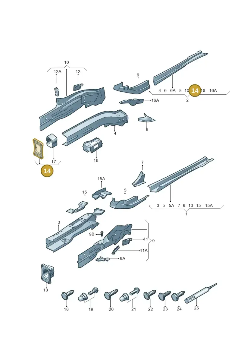 5Q0804182A — SEAT Leon ST Stylance (2016-2020) diagram 754803000, position 14