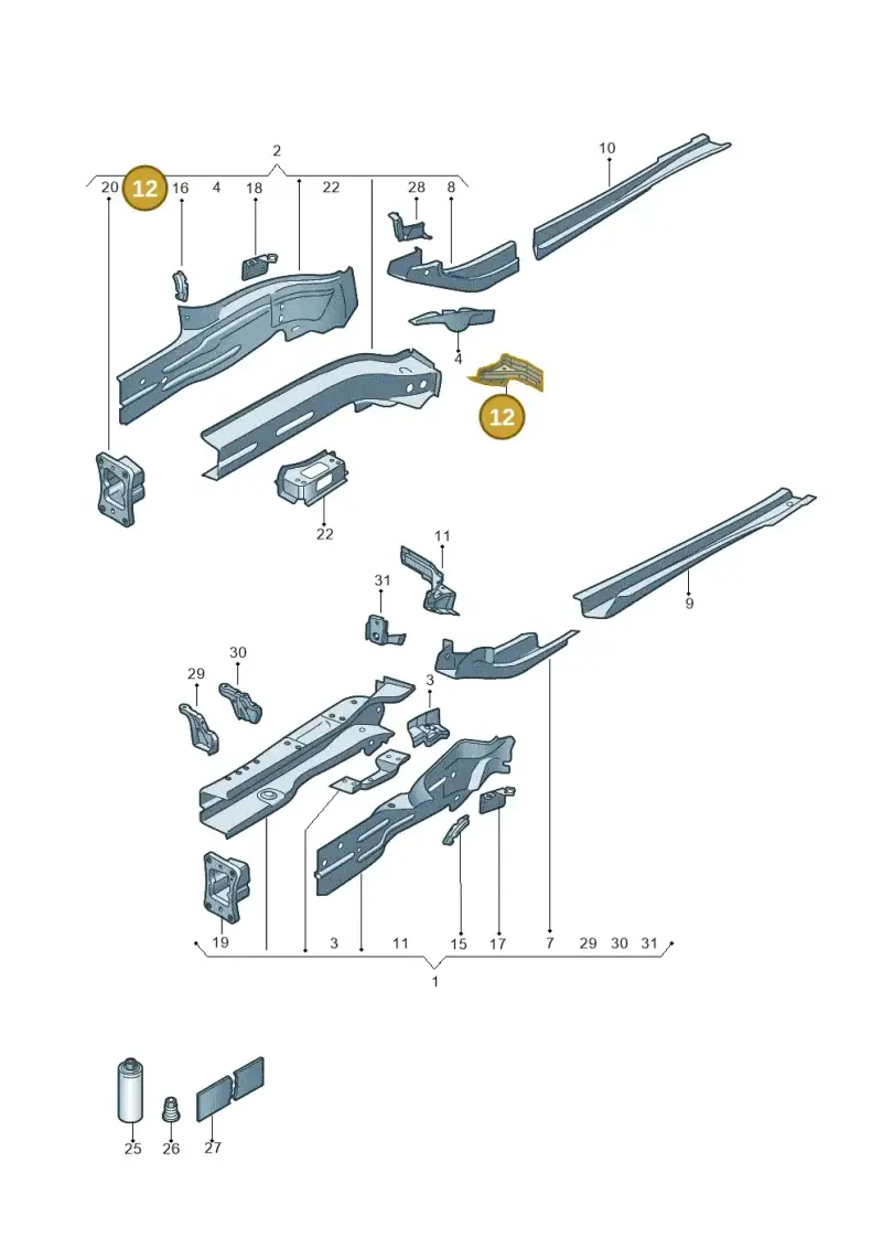 5Q0804426 — SEAT Ateca Style (2016-) diagram 884803011, position 12