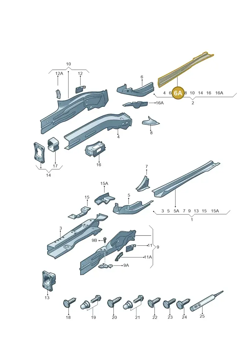 5Q0804456 — SEAT Leon ST Stylance (2016-2020) diagram 754803000, position 6A