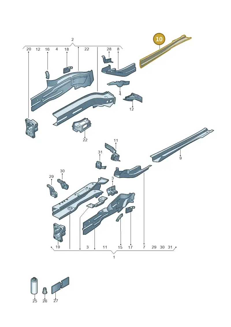 5Q0804456 — SEAT Ateca Style (2016-) diagram 884803011, position 10