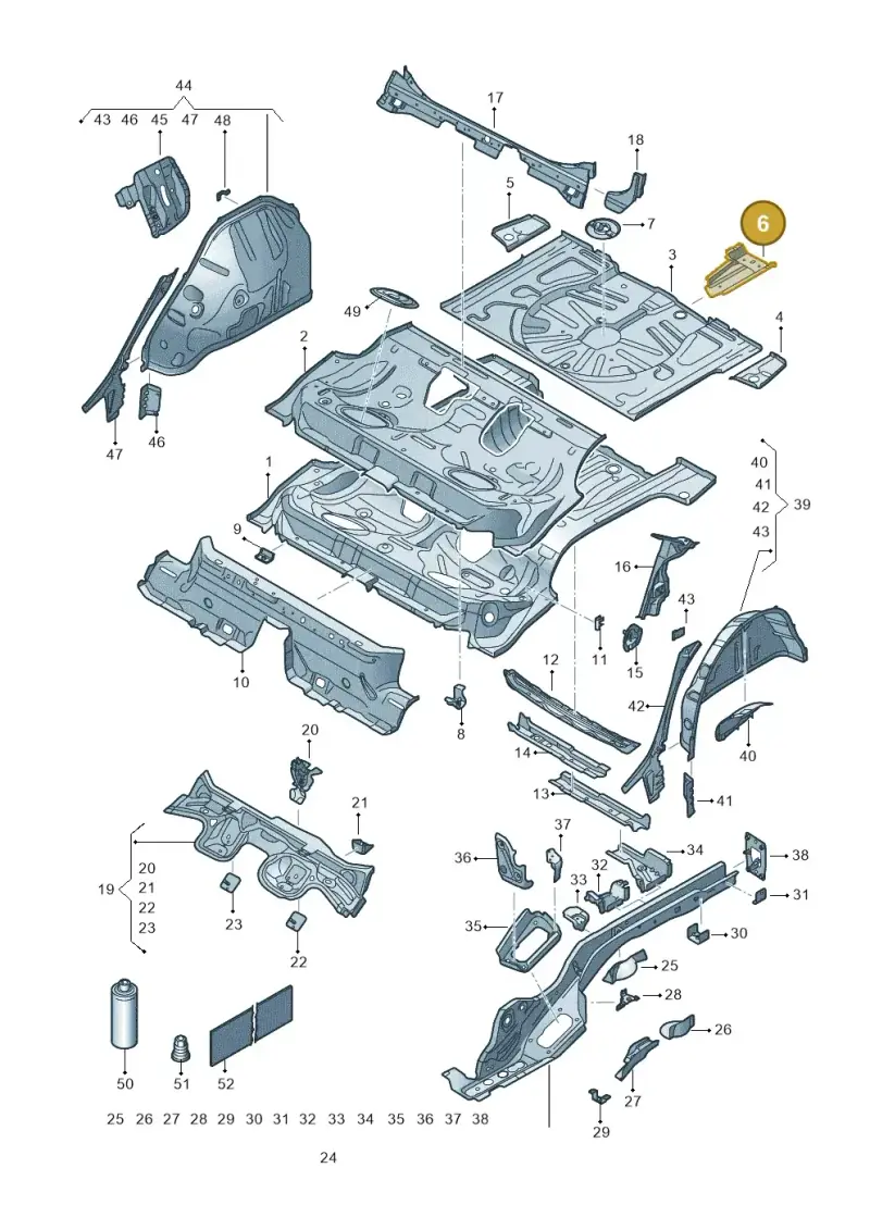 5Q0804509B — SEAT Formentor TSI CUPRA (2020-) diagram 5fn803010, position 6