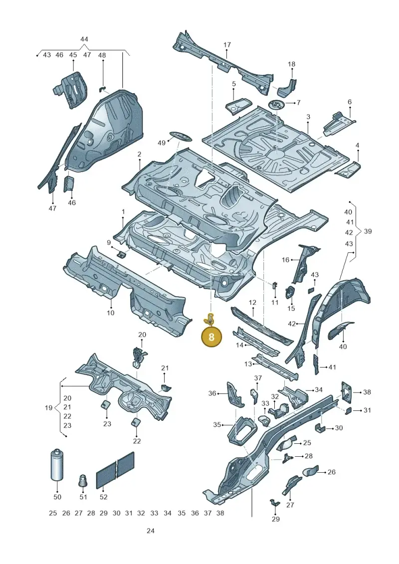 5Q0804865A — SEAT Formentor TSI CUPRA (2020-) diagram 5fn803010, position 8