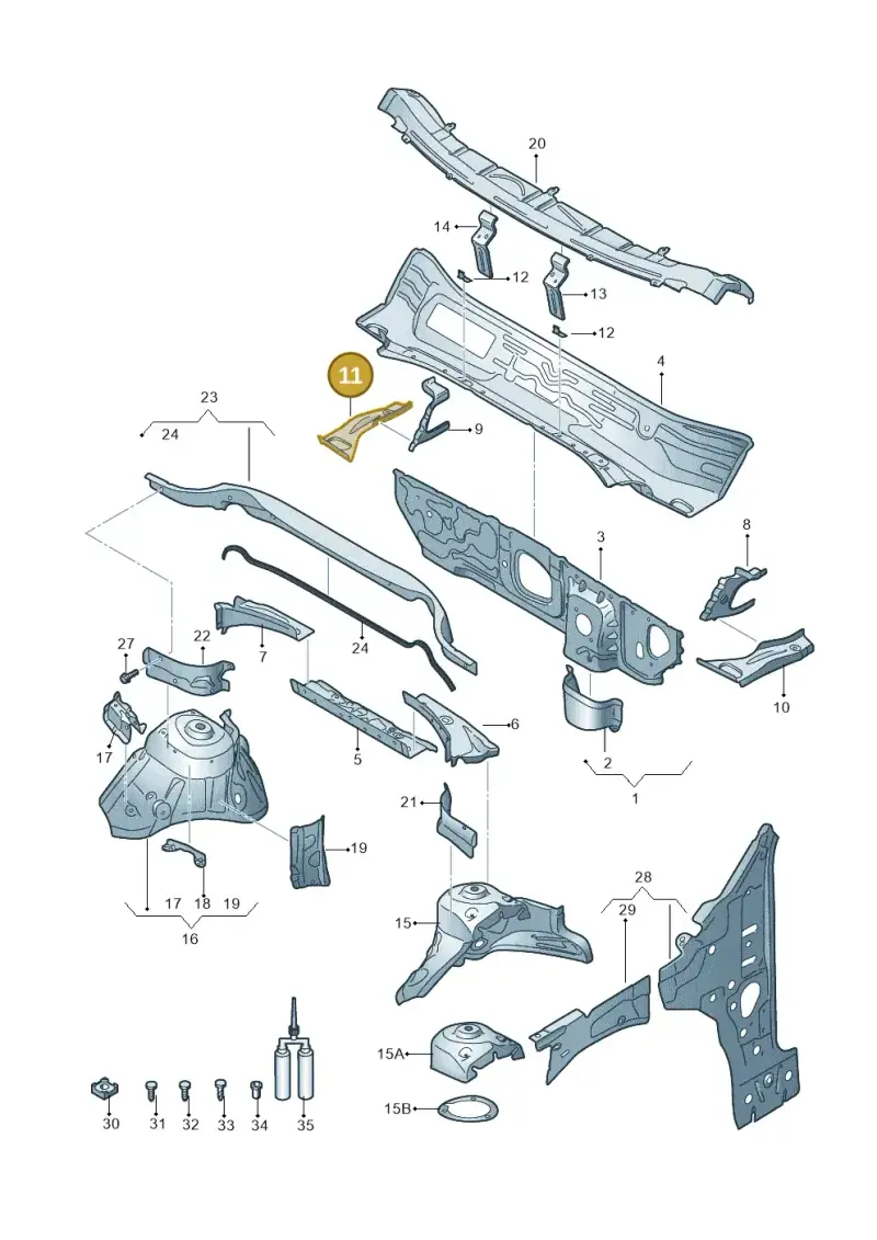 5Q0804912 — SEAT Ateca Style (2016-) diagram 893805500, position 11